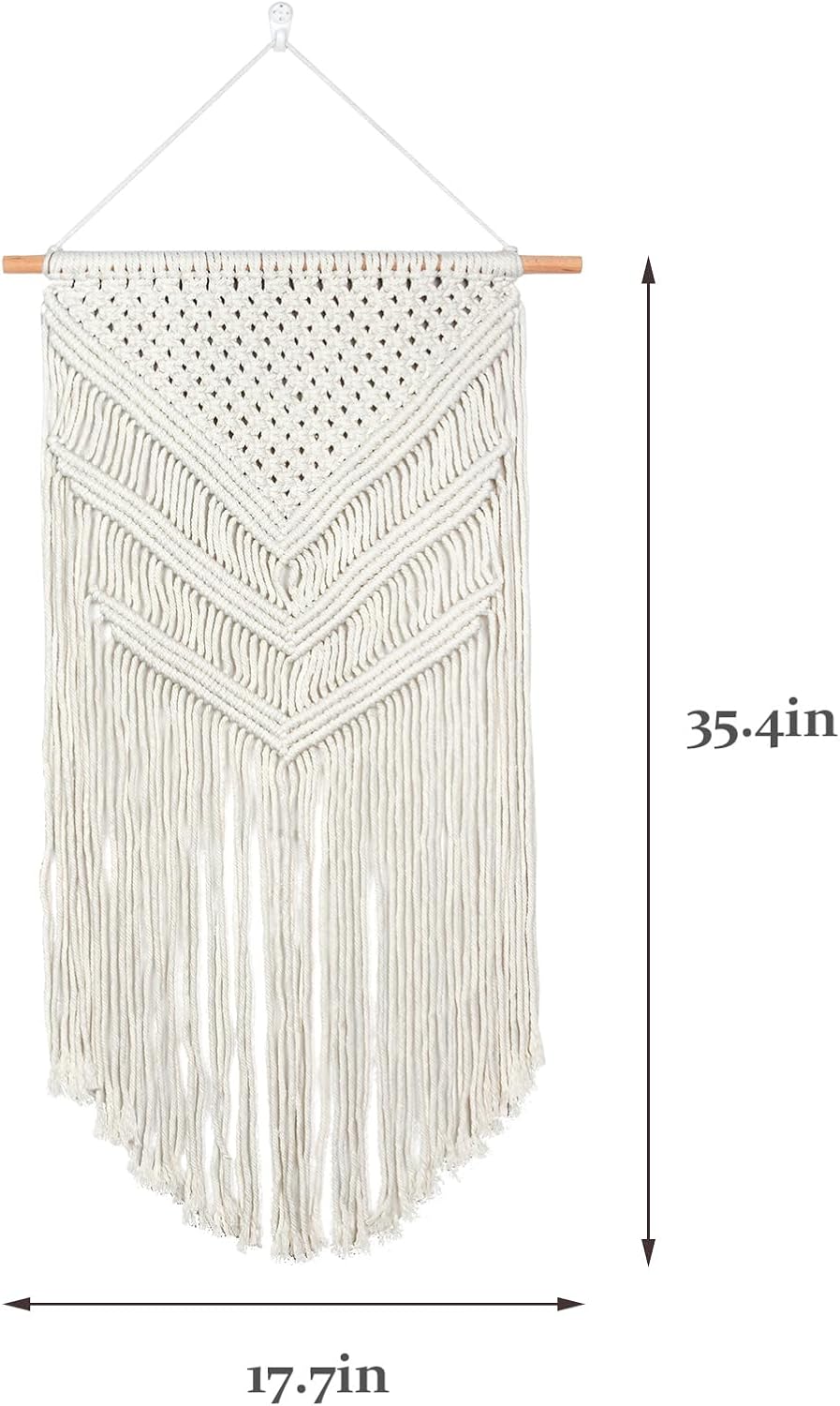 Boho Macrame Wall Hanging with Tassels