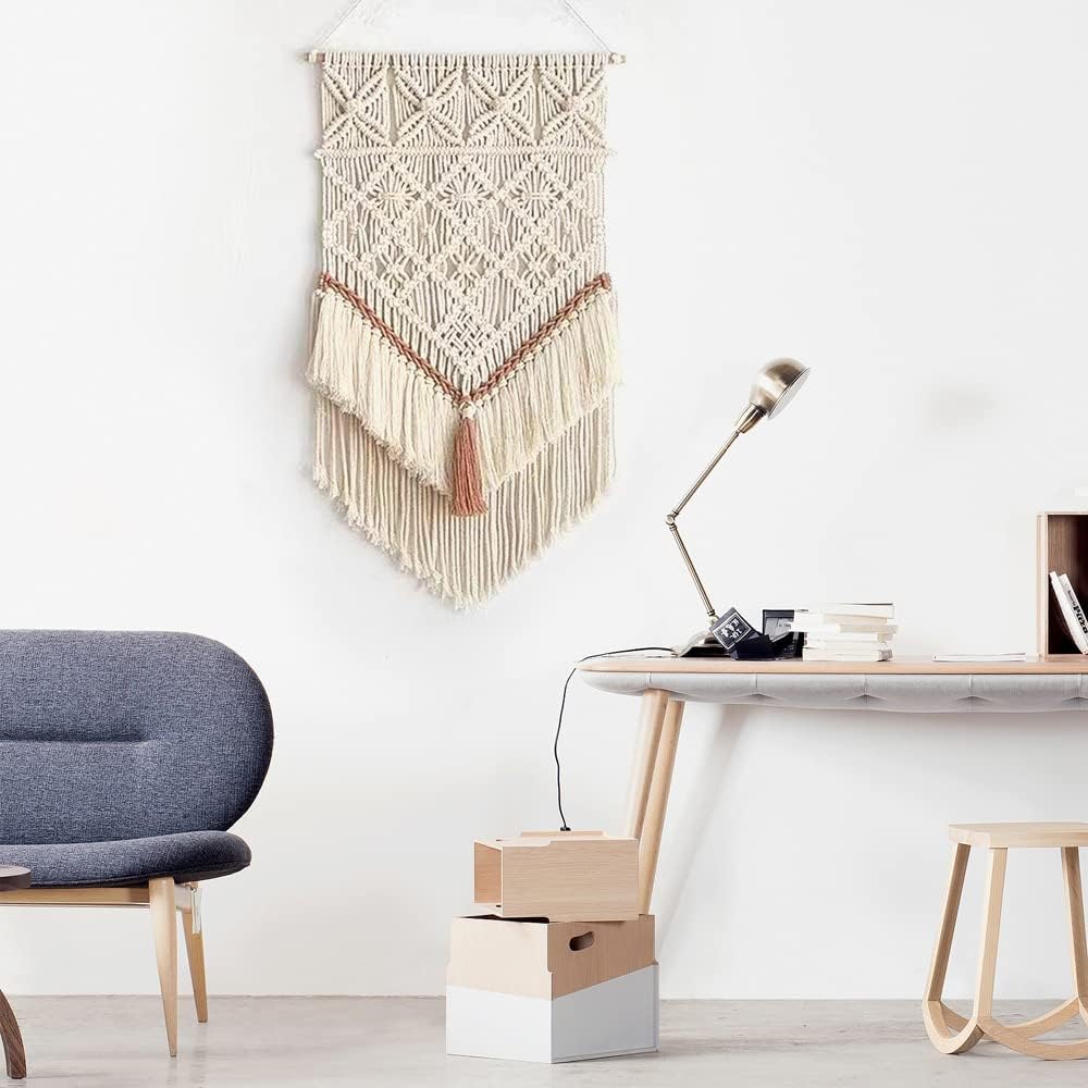 Boho Macrame Dreamcatcher Wall Hanging
