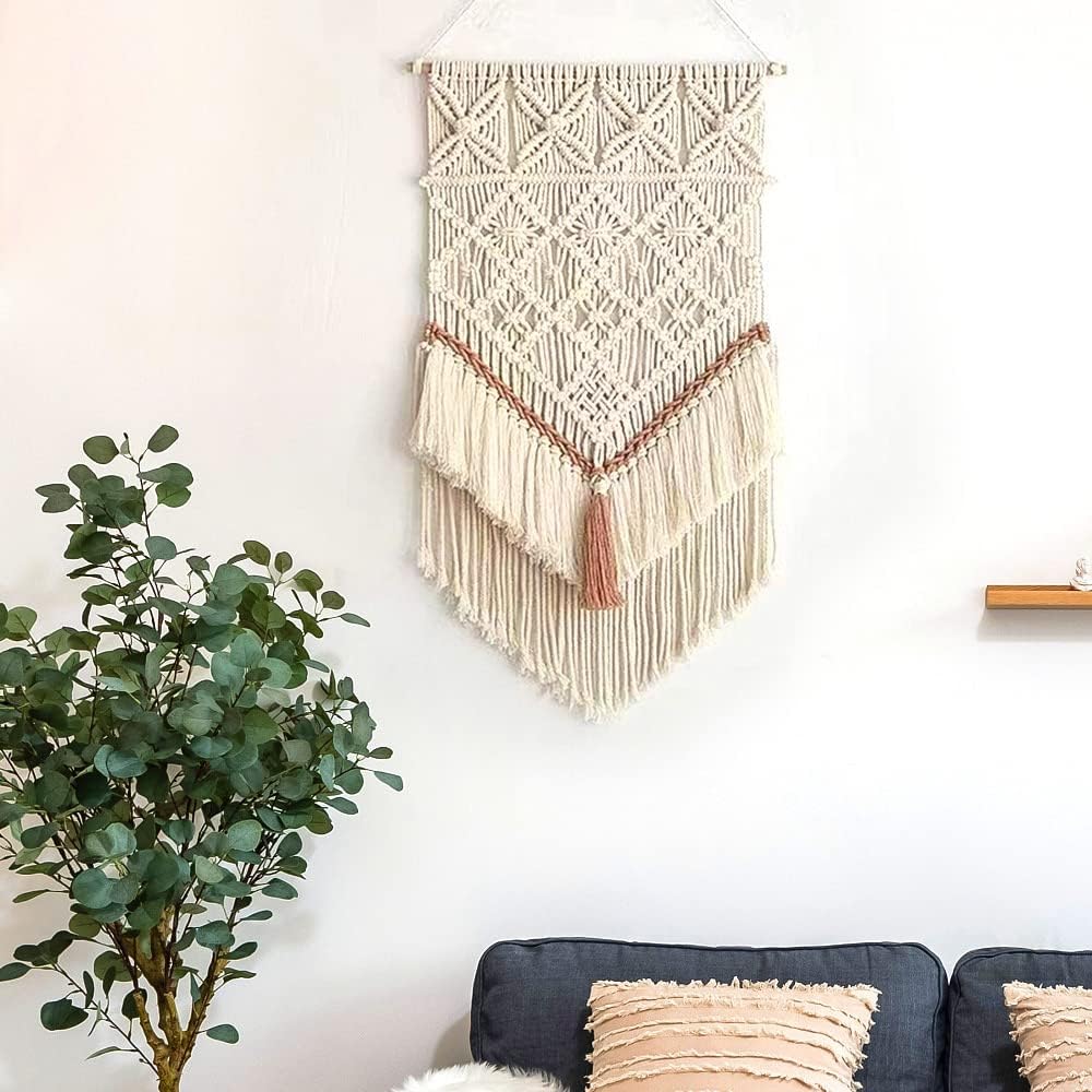 Boho Macrame Dreamcatcher Wall Hanging