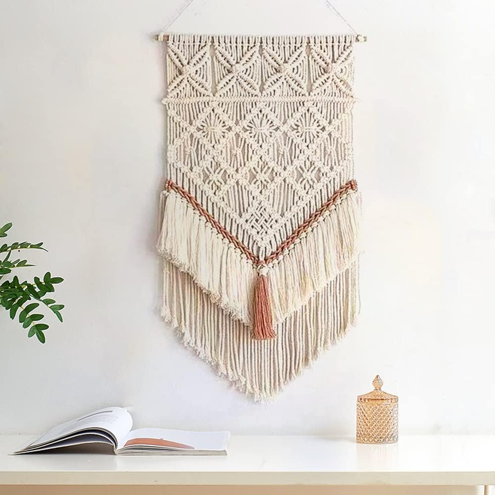 Boho Macrame Dreamcatcher Wall Hanging
