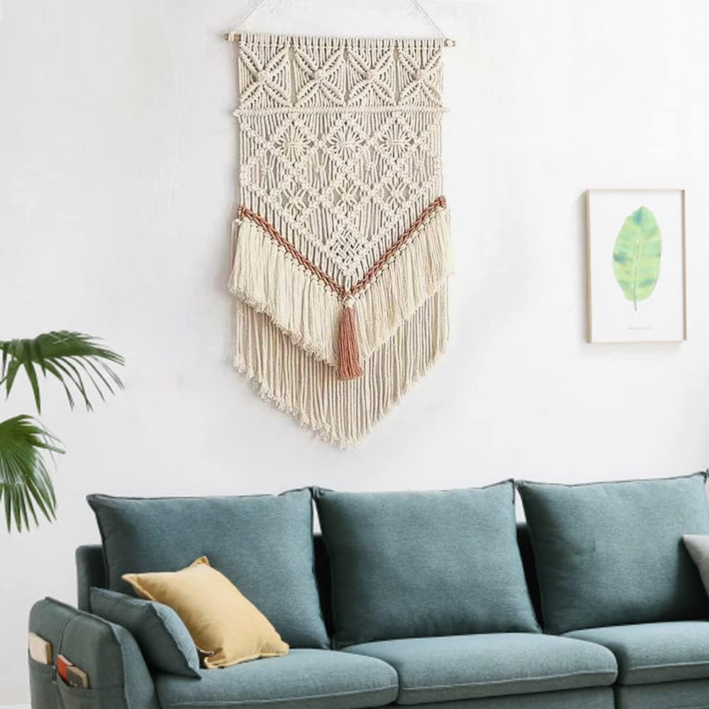 Boho Macrame Dreamcatcher Wall Hanging