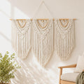 Large White Boho Macrame Wall Hanging