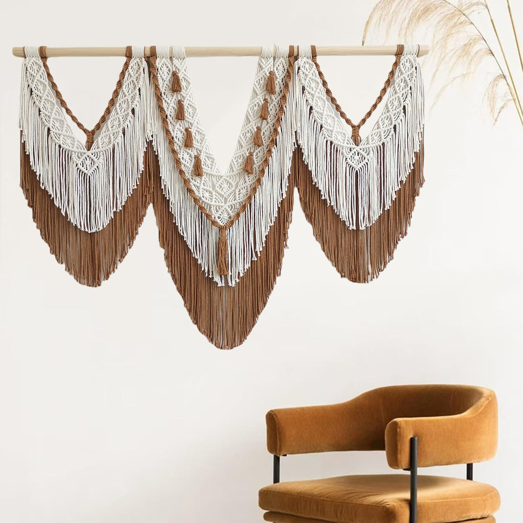 Boho Macrame Woven Wall Hanging Tapestry