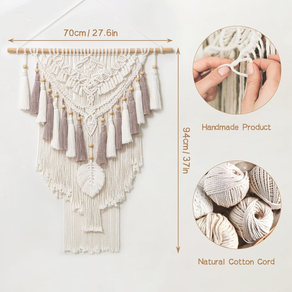 Boho Macrame Woven Wall Hanging Tapestry