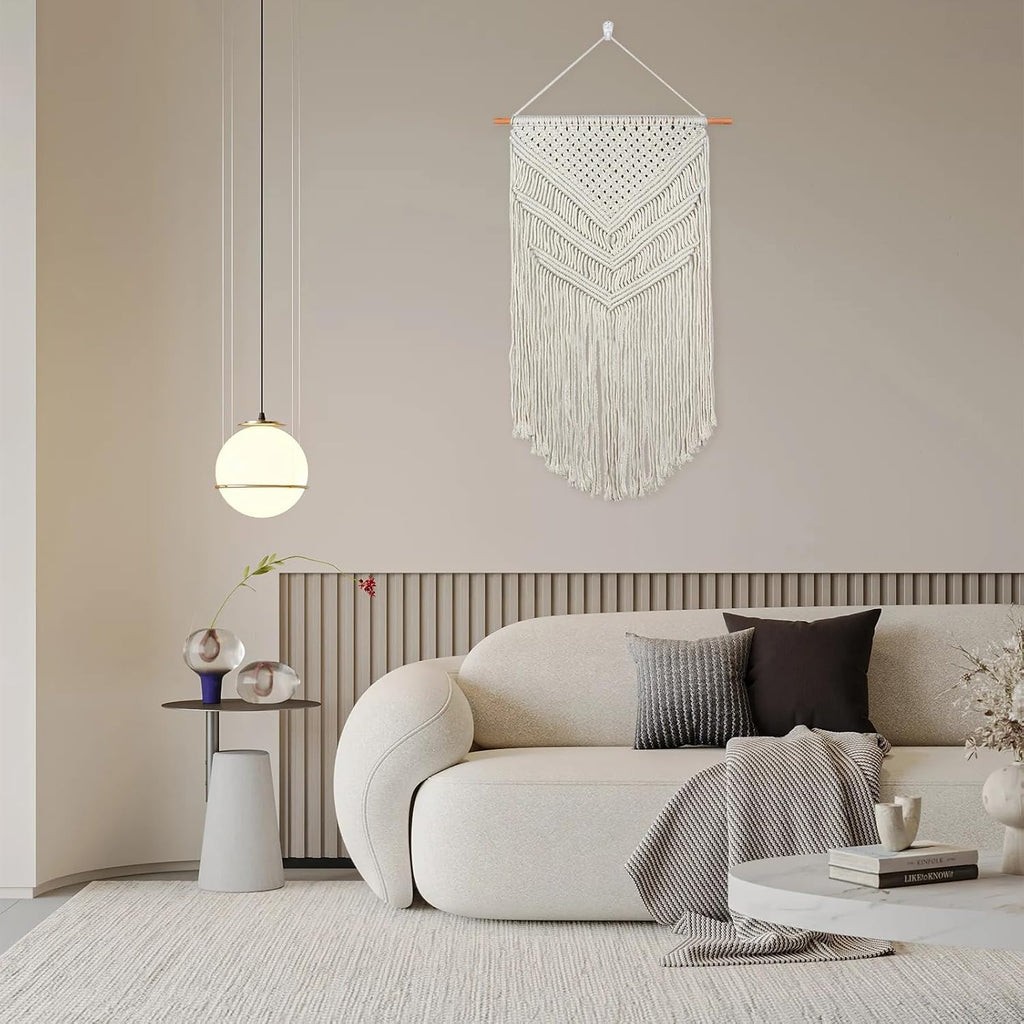 Boho Macrame Wall Hanging with Tassels