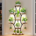 8-Tier Corner Plant Stand with Grow Lights