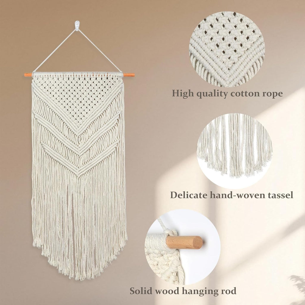 Boho Macrame Wall Hanging with Tassels