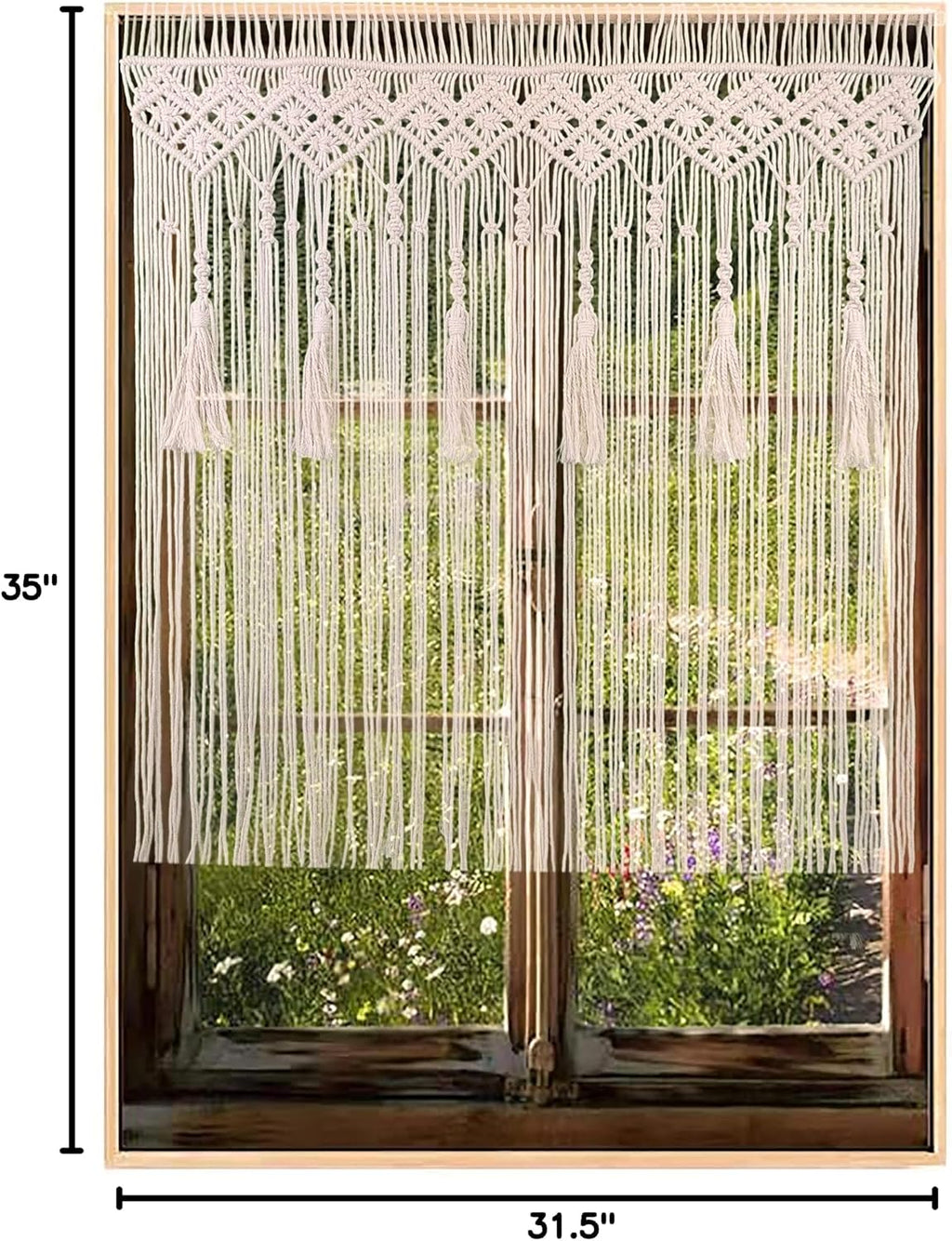 Macrame Tassel Doorway Curtain Wall Hanging