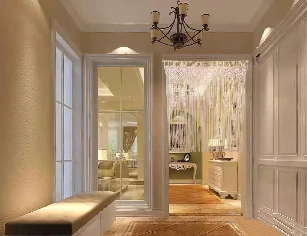 Macrame Tassel Doorway Curtain Wall Hanging