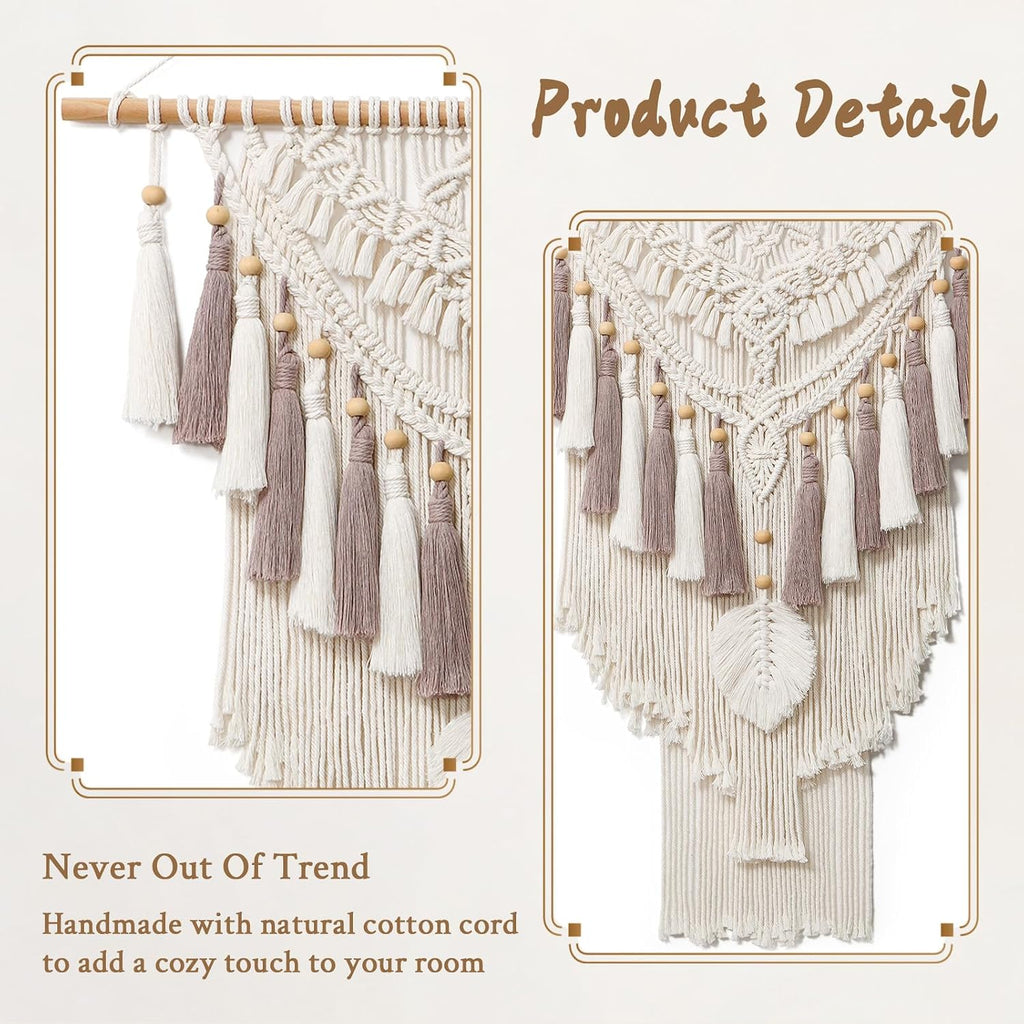 Boho Macrame Woven Wall Hanging Tapestry