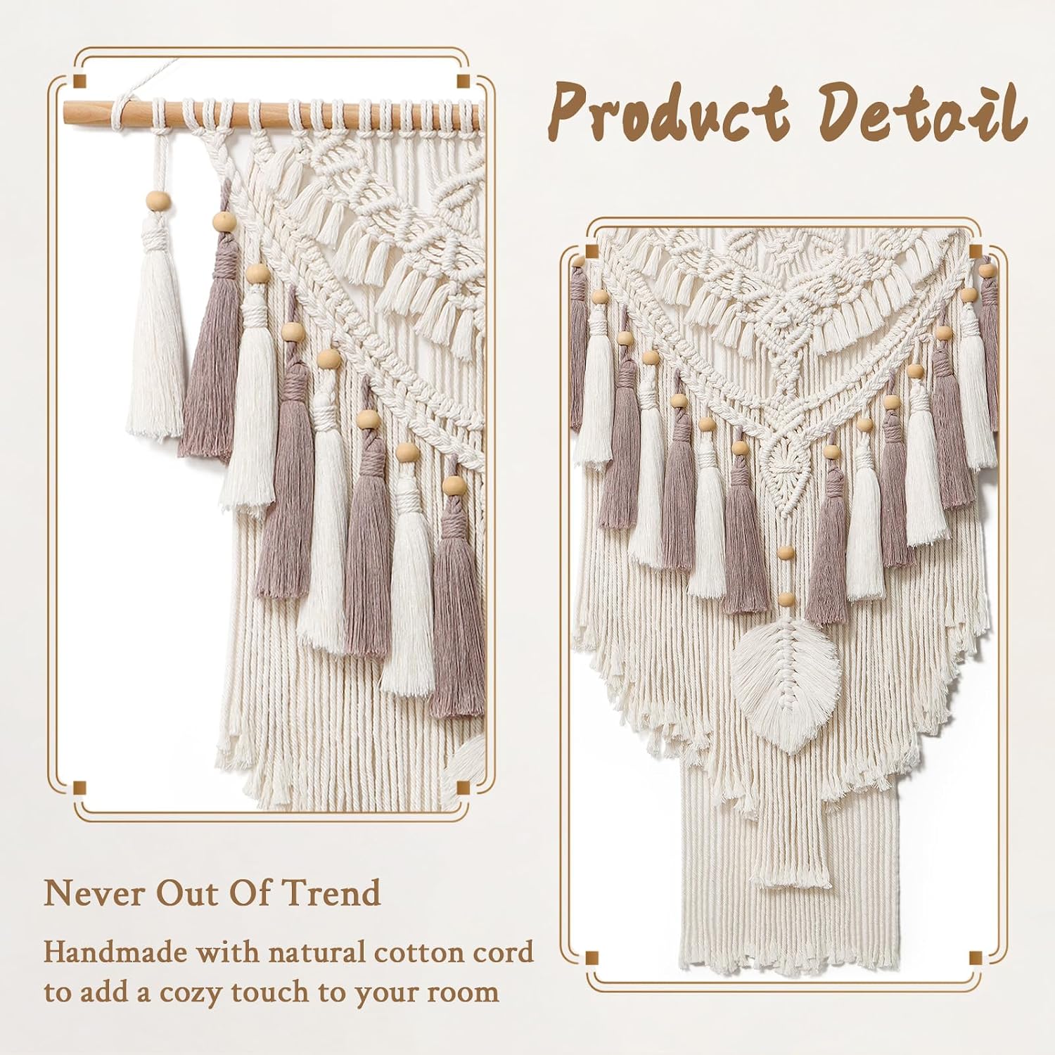 Boho Macrame Woven Wall Hanging Tapestry