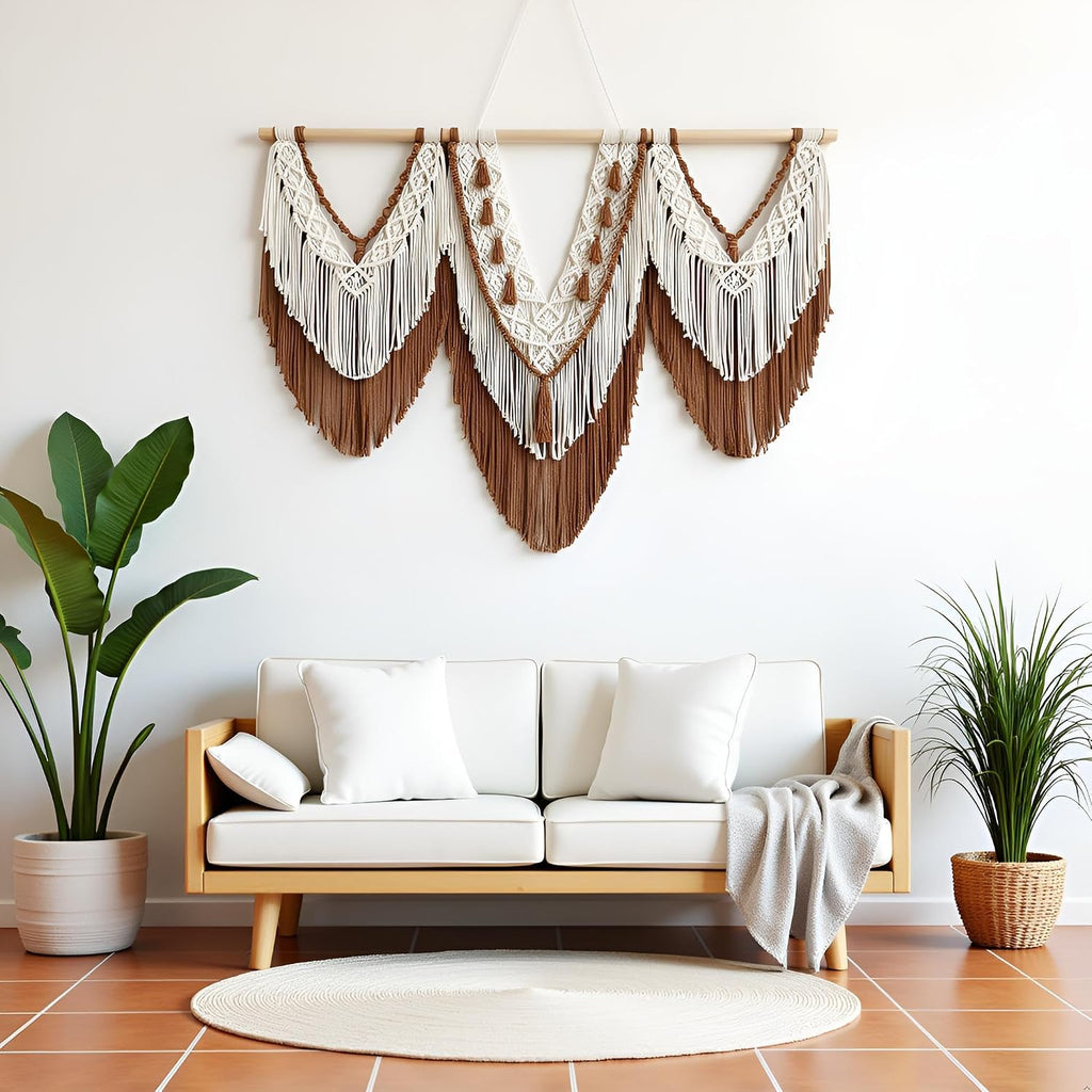 Boho Macrame Woven Wall Hanging Tapestry