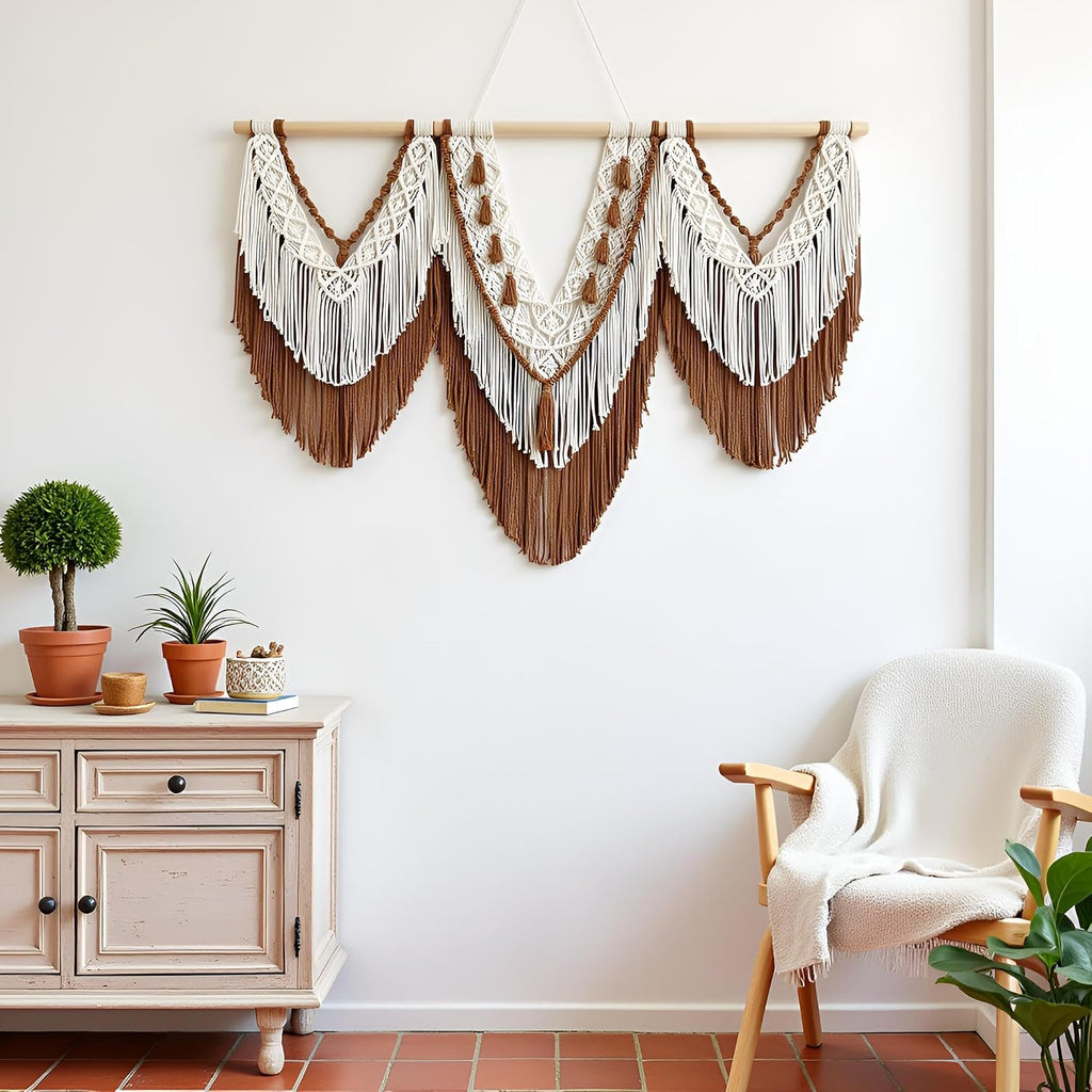 Boho Macrame Woven Wall Hanging Tapestry