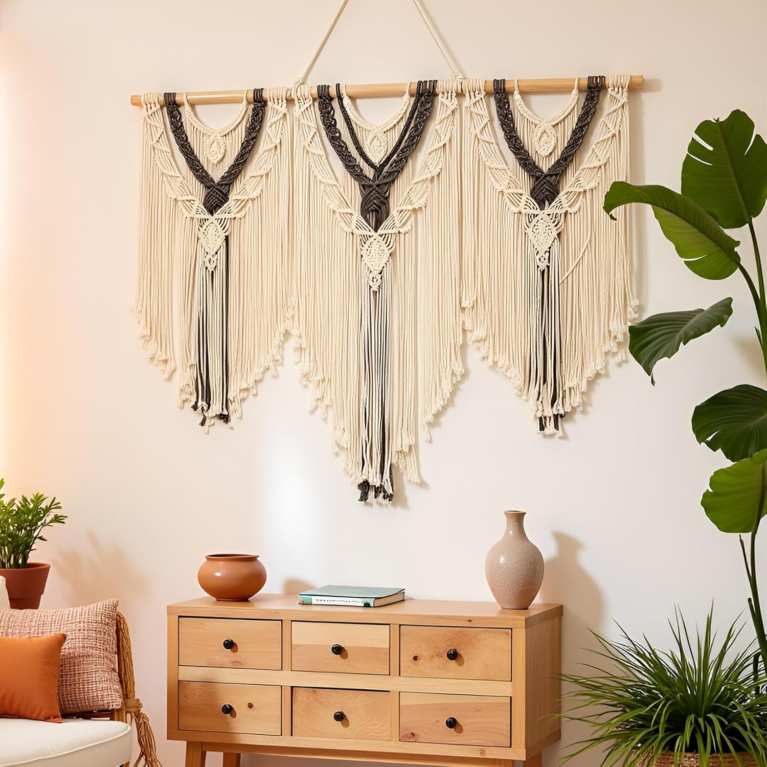 Boho Macrame Woven Wall Hanging Decor