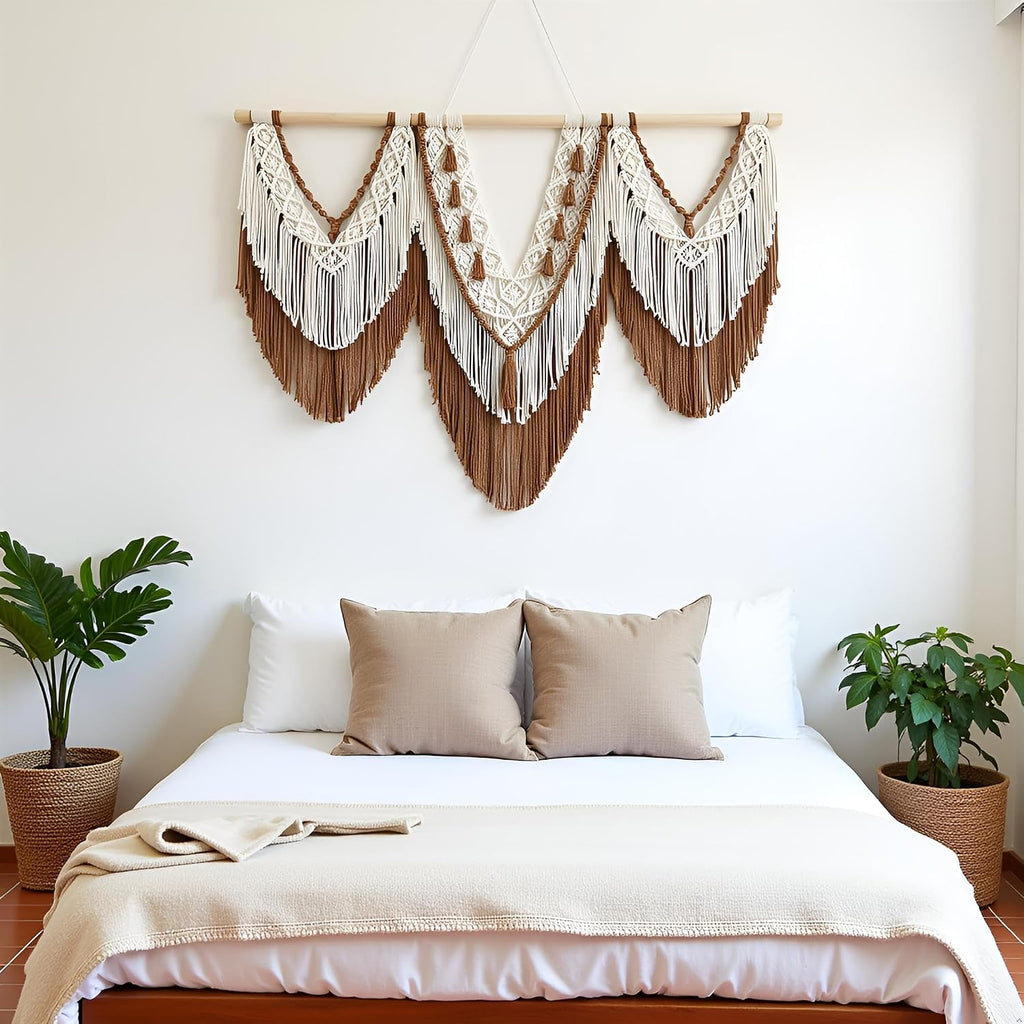 Boho Macrame Woven Wall Hanging Tapestry