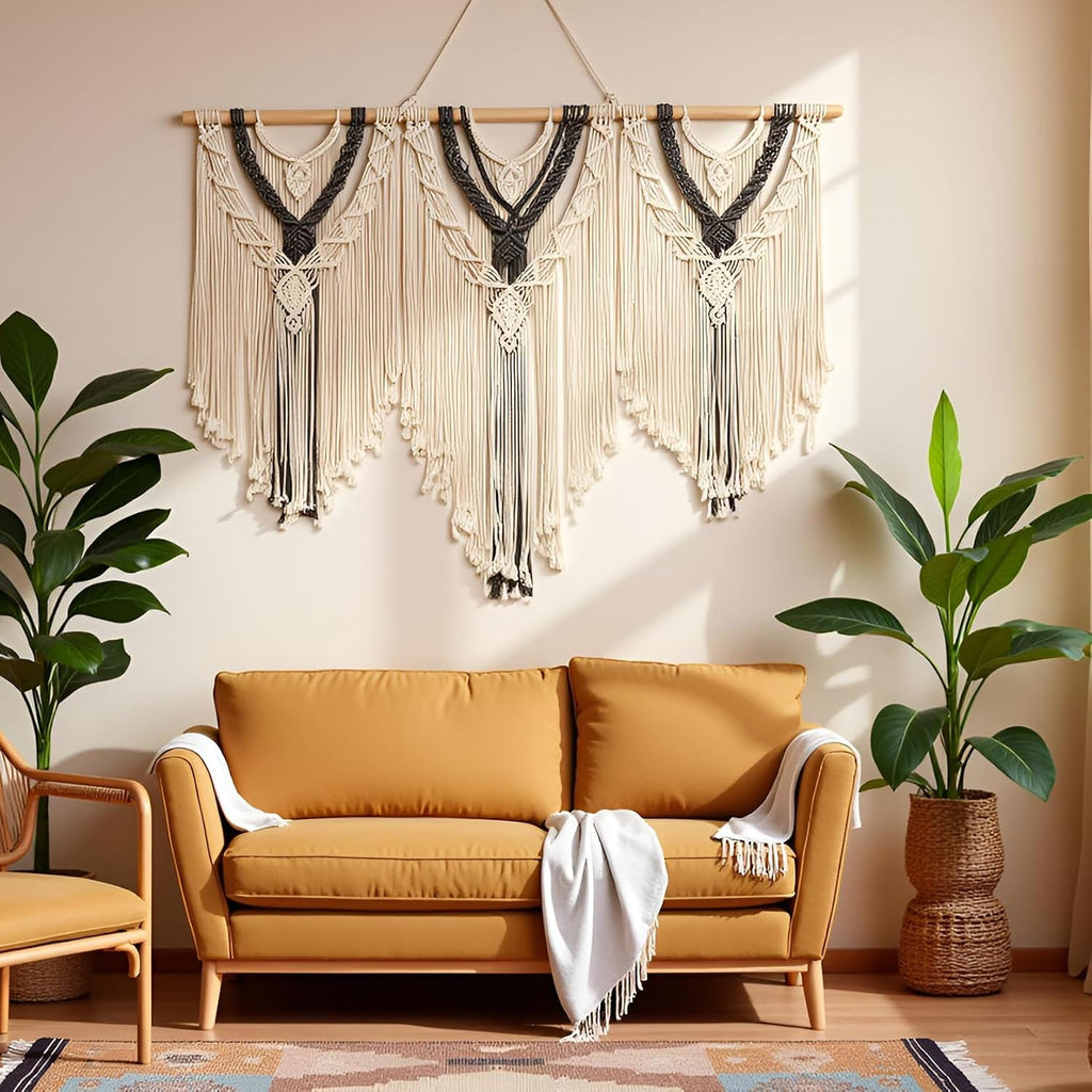 Boho Macrame Woven Wall Hanging Decor