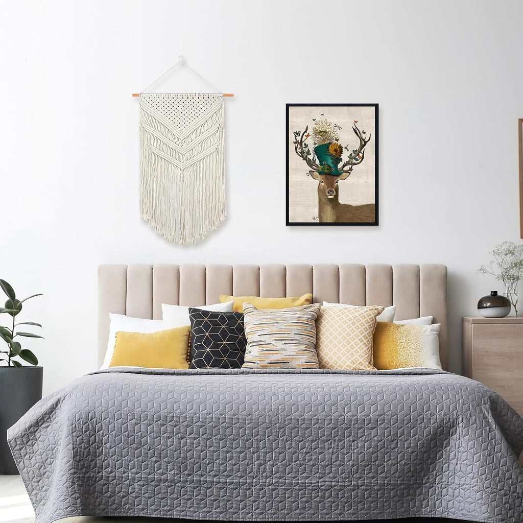 Boho Macrame Wall Hanging with Tassels