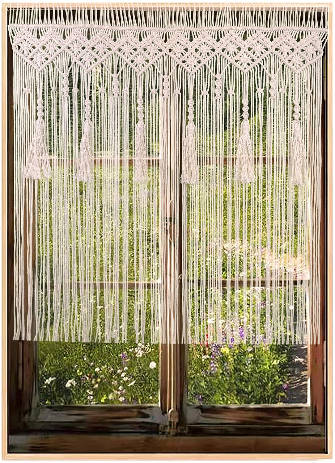Macrame Tassel Doorway Curtain Wall Hanging